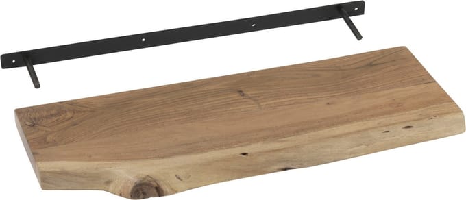 J-Line wandplank Gerard - hout - naturel - small