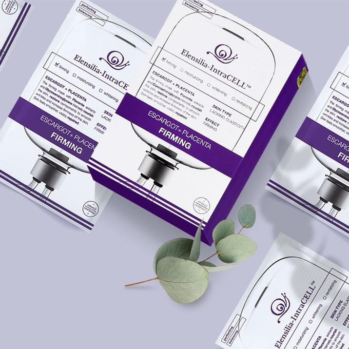 [ELENSILIA] Intracell Snail + Placenta Verstevigend Masker 25ml*10ST white