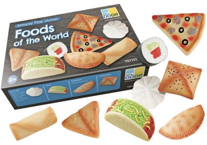 Yellow Door Sensory Play Stenen - Eten van de Wereld + 2jr