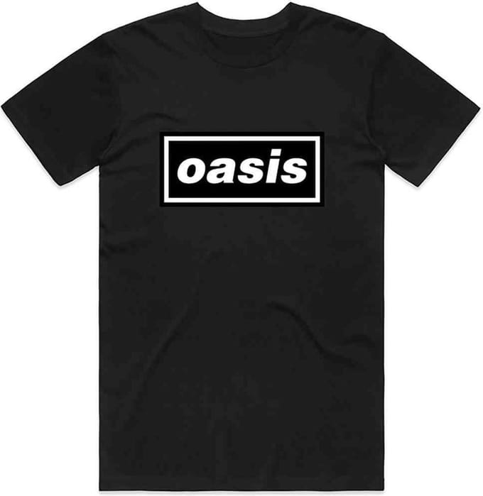 Oasis - Decca Logo Heren T-shirt - S - Zwart