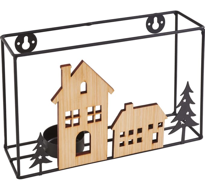 VBS Theelichthouder "Huisjes", om op te hangen