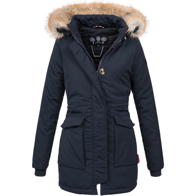 Navahoo Dames Winterjas Schneeengel – Warm, Waterafstotend & Met Afneembare Bontkraag