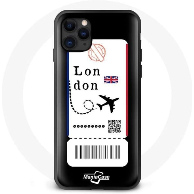 Coque iphone 11 billet d'avion london
