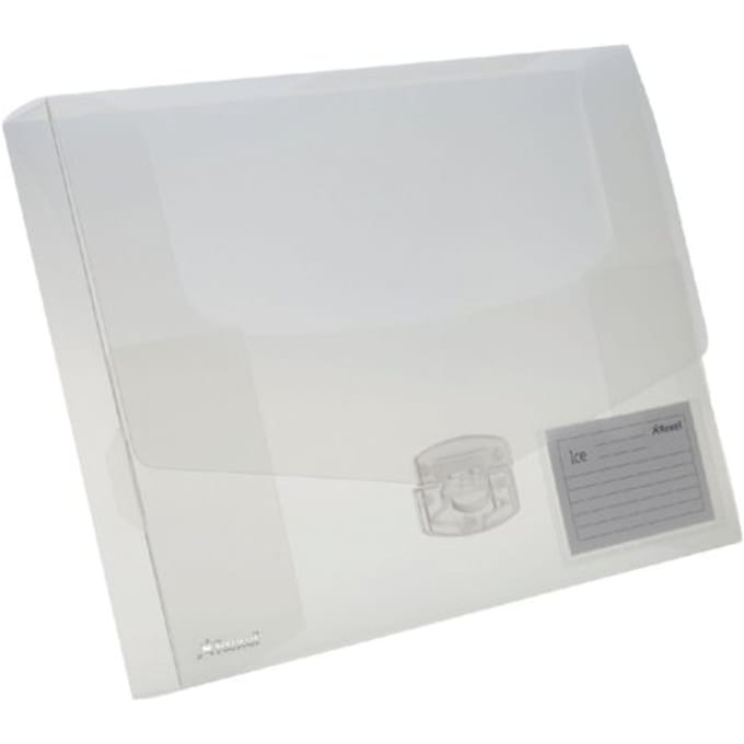 Rexel elastobox Ice transparant rug van 4 cm