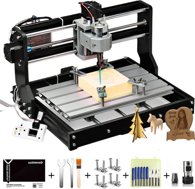 MKSS® Laser Graveermachine - Graveerset - Graveerder - Graveerapparaat - 96W - Zwart