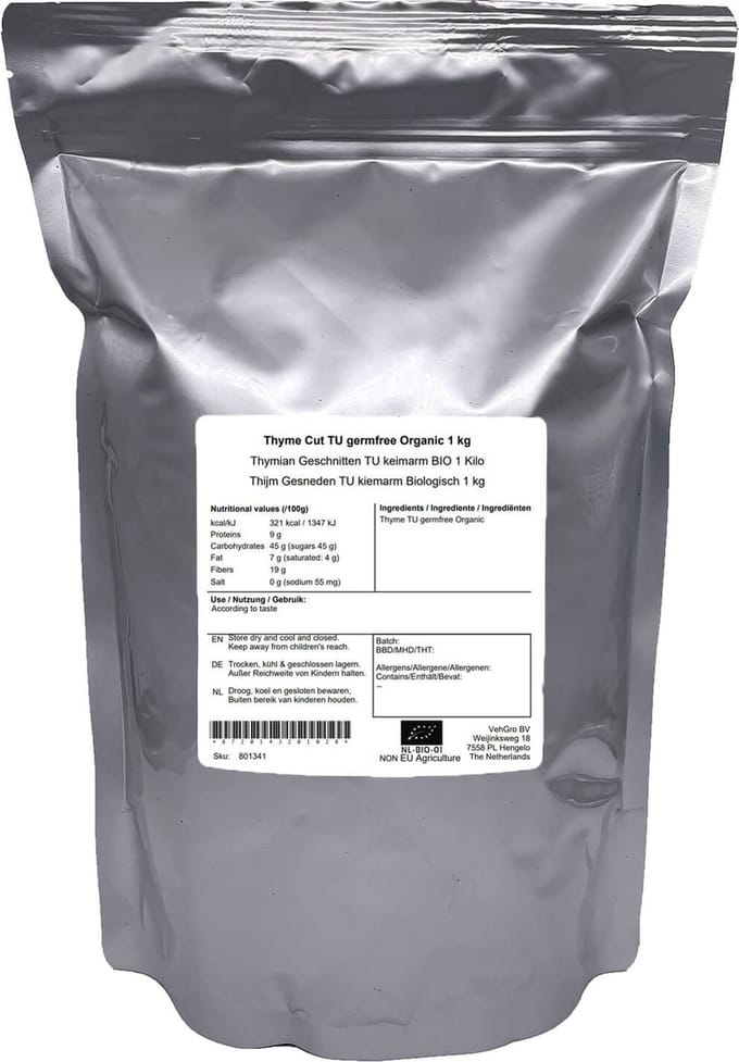 Tijm Gesneden TU Kiemarm - 1 Kg - Holyflavours