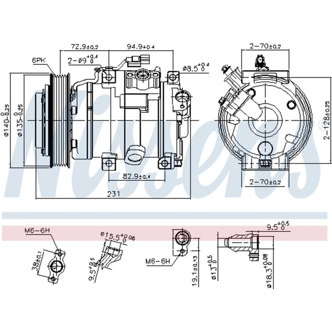 Compressor airconditioning NISSENS 890882