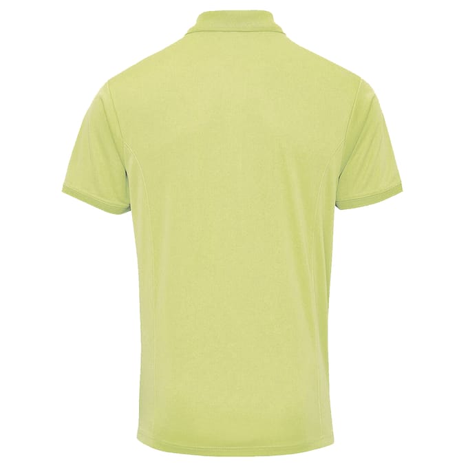 Premier Heren Coolchecker Pique korte mouw Polo T-Shirt (Kalk)