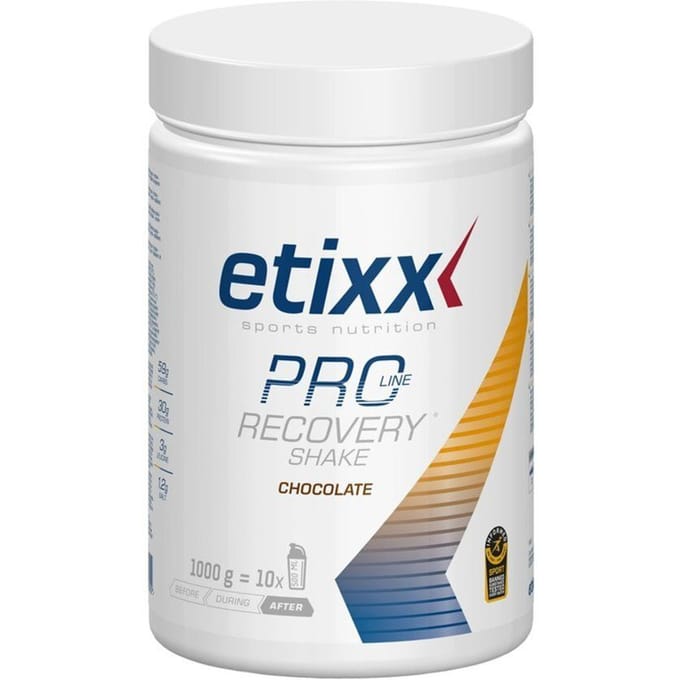 Etixx | PRO LINE Recovery Shake Chocolade | Hersteldrank met chocoladesmaak | 30g eiwitisolaat | 1000g