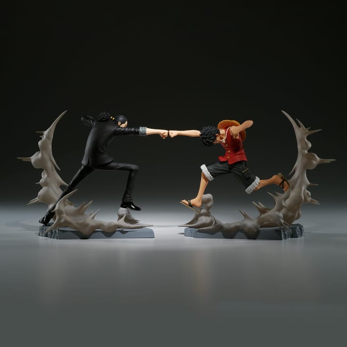 One Piece - Senkozekkei - Monkey D. Luffy Statue 8cm