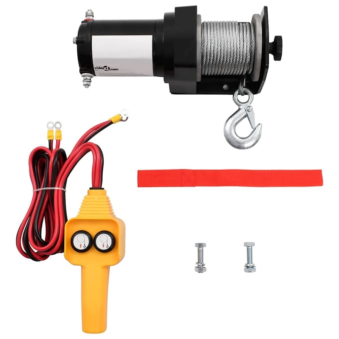 vidaXL - Elektrische - lier - 12V - 907 - kg - met - afstandsbediening