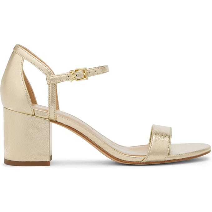 Michael Kors Simone Block Heel Sandal Pale Gold Taglia: 37 | Infradito Outlet | Donna | Giallo