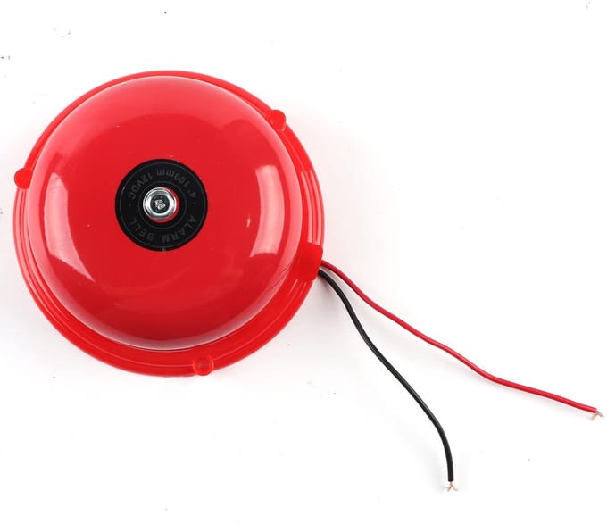 Solidchoice - Elektrische Bel 12V Metalen Alarmbel 100dB