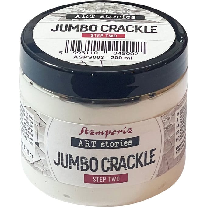 Stamperia Jumbo Crackle transparant - Step 2