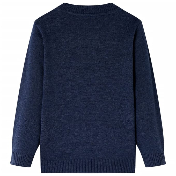 vidaXL - Kindertrui - gebreid - 104 - marineblauw