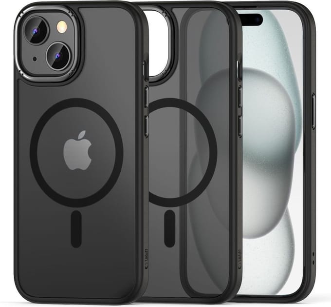 Tech-Protect - Telefoon Hoesjes Back Cover Geschikt voor iPhone 15 met MagSafe - Zwart