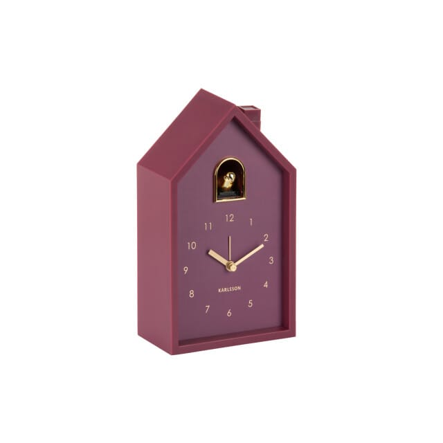 Karlsson wekker modern cuckoo oro dark mauve