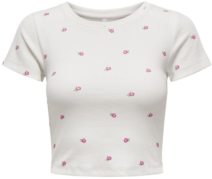 ONLY - ONLFENJA LIFE S/S AOP O-NECK TOP JRS - Meisjes - Blouses