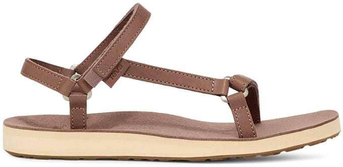 Teva W Original Universal Slim Lea Sandalen - Dames - Bruin - Maat 43