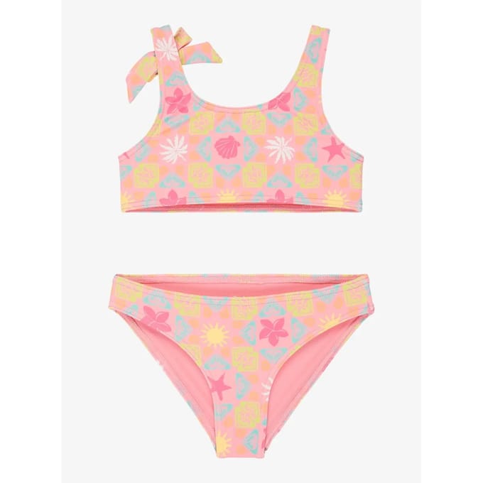 Roxy Check St Tw Bralette Bikini Roze 2 Years Meisje