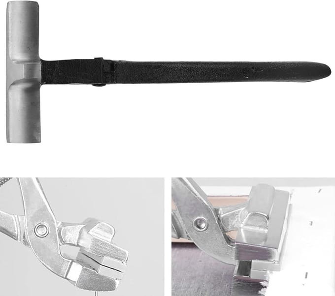 Canvas Tanga - Stoffen Spanner - Textiel Spannen - Ergonomisch Handvat - 8 cm - Zwart