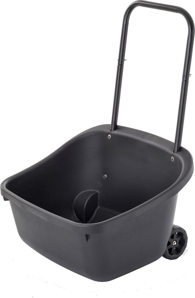 Compost bak - Afval bak - Tuin Afval - Handvat - Wieltjes - Zwart - Compost