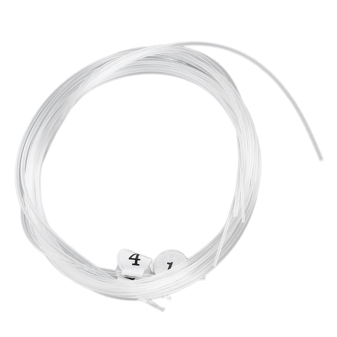4 Stuks Ukulele Snaar Nylon Transparant Warme Klank Professionele Instrument Snaar Set white