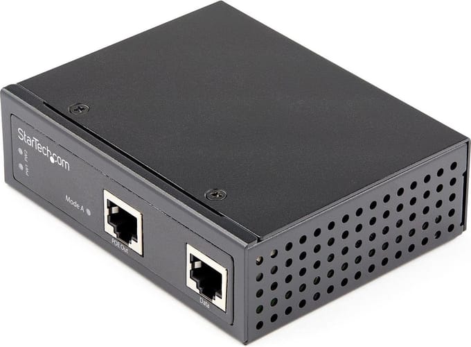 StarTech Industrial Gigabit Ethernet PoE Injector 30W 802.3
