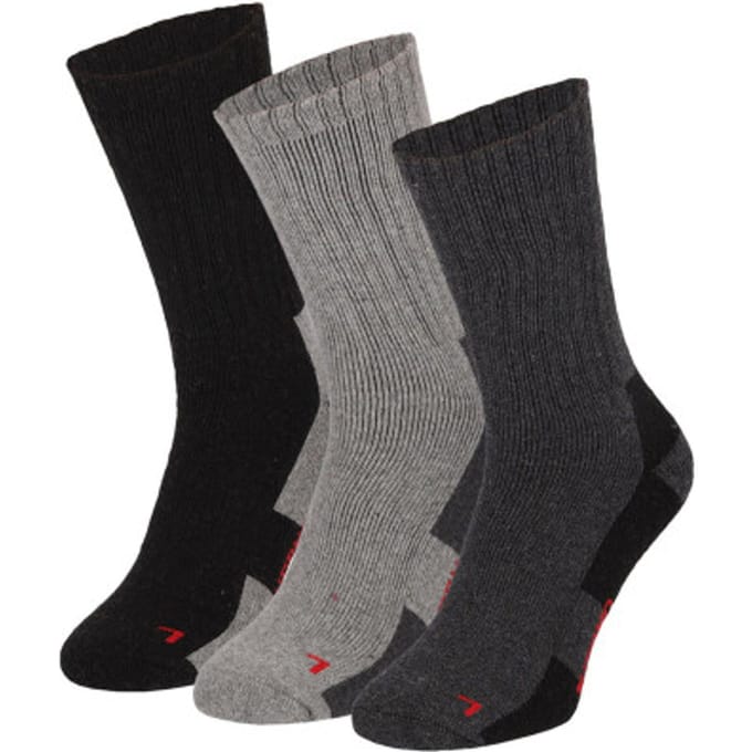 Apollo Dames / Heren Thermo Sokken Grijs Unisex 3-Pack - Maat 39-42