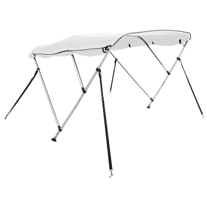 vidaXL - Biminitop - 3 - bogen - met - zijwanden - 183x(154-167)x137 - cm
