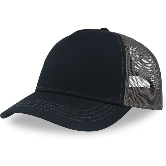 Atlantis Headwear Rapper Canvas Cap Recycled AT426 - NAVY/DARK GREY - One size