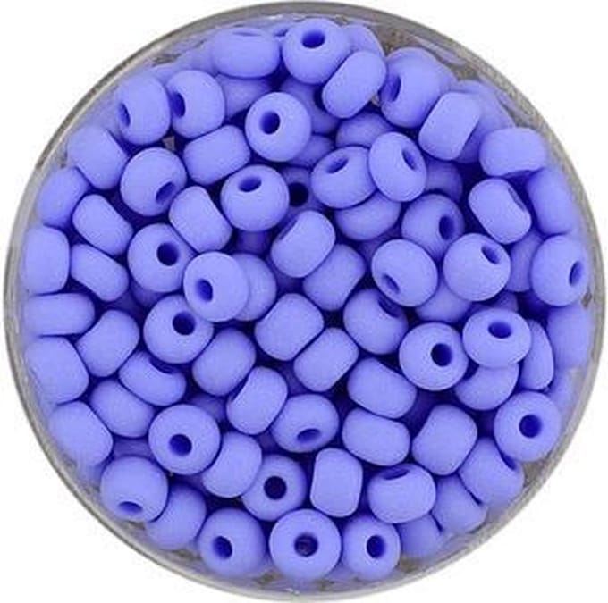 9390-054 Rocailles blauw mat 4.5mm