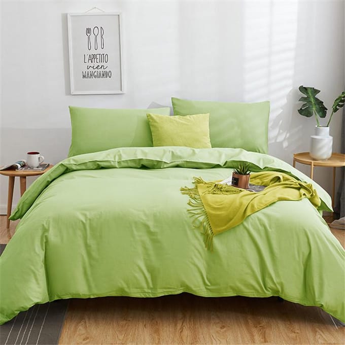 Pima Katoen Effen Turquoise Dekbedovertrek Set King Queen Double Full Twin Eenpersoons Maat Beddengoed Set 180x220cm