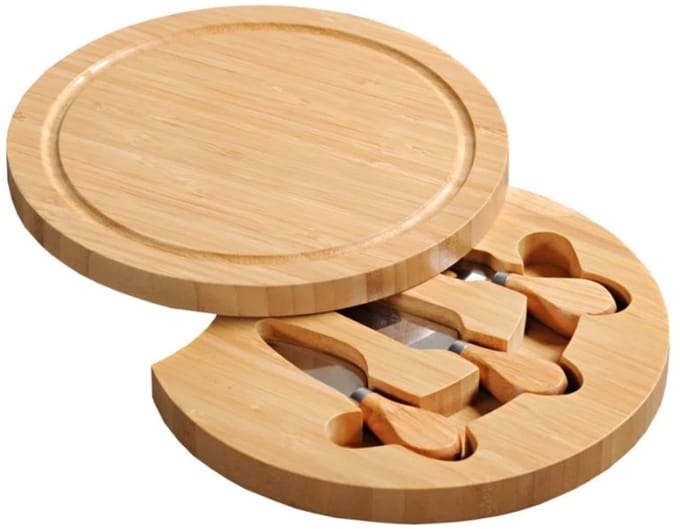 Kesper kaasplank met kaasmessen