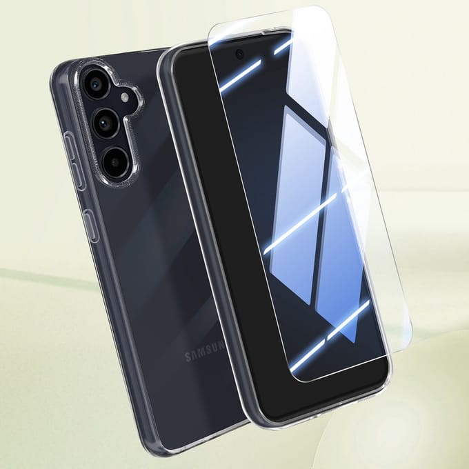Mayaxess, Beschermingskit Geschikt voor Samsung Galaxy A55 Integrale bescherming, Transparant
