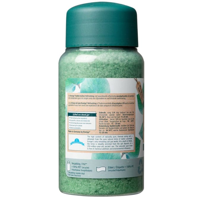 Kneipp Refreshing - Badkristallen - Badzout - Mint Eucalyptus - 600 gram