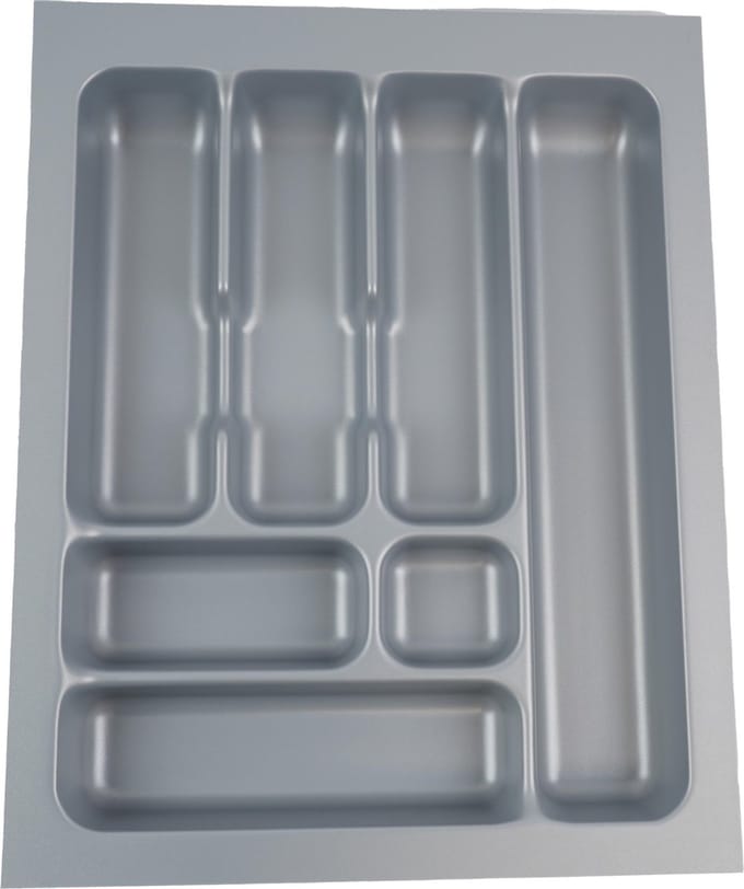 Culinorm Storex Bestekbak – 39x49 cm – Grijs – Inkortbaar – 7 vakken