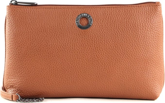 MANDARINA DUCK Leren Schoudertas Mellow Leather Crossover Bag Indian Tan Bruine
