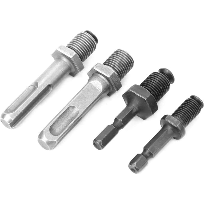 4 Stuks Boorkopconnector Vierkant Zeskant Rond Schacht Adapter Stang Conversie Adapter
