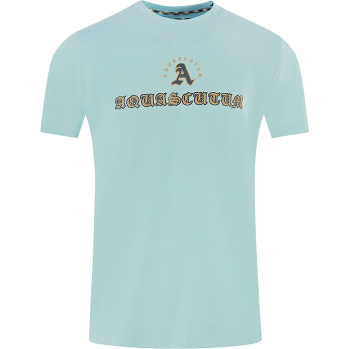 Aquascutum Script Logo Grey T-Shirt