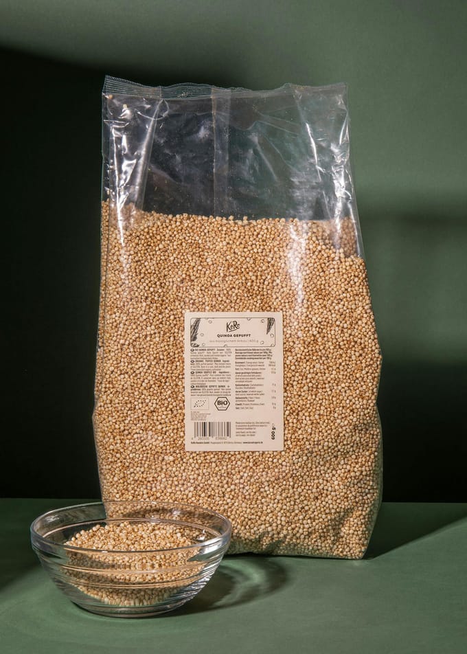 Bio gepofte quinoa 600 g