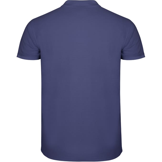 Roly Heren Ster Poloshirt (Denim Blauw)