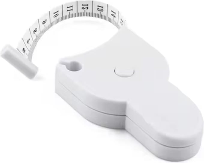 Scoby - Omvangsmeetlint - Flexibel Meetlint voor Omtrekmeting - Omtrekmeter - Tailor Measuring Tape - Wit
