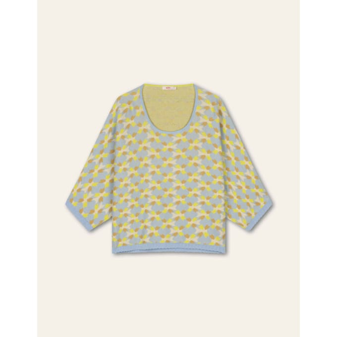 Oilily Katika Gebreide Top- maatM Cadmium Geel