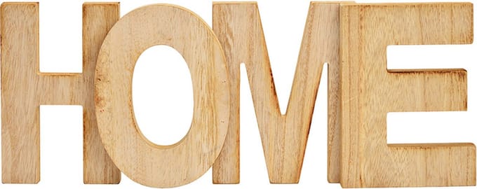 HOME-houten letters-decoratie-hout/ G. wurm