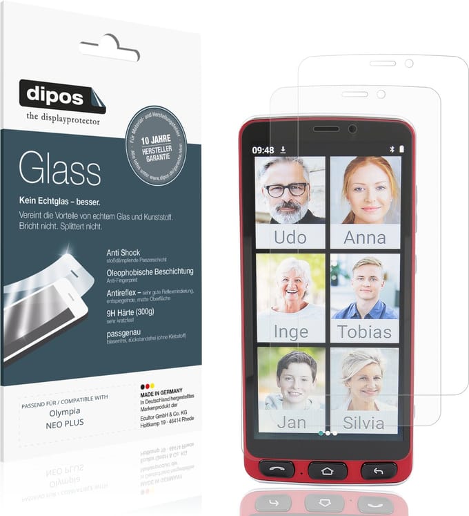 dipos – 2x Matte Pantserfolie geschikt voor Olympia NEO PLUS | 9H Screenprotector