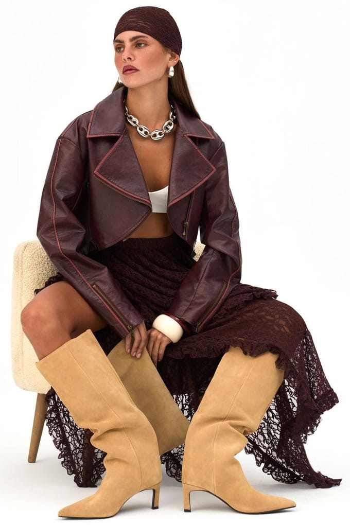 Carnas Faux Leather Jas