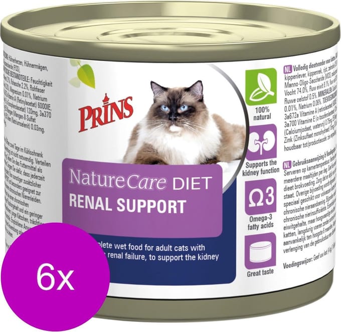 Prins NatureCare Cat Diet Renal 6x0,2kg