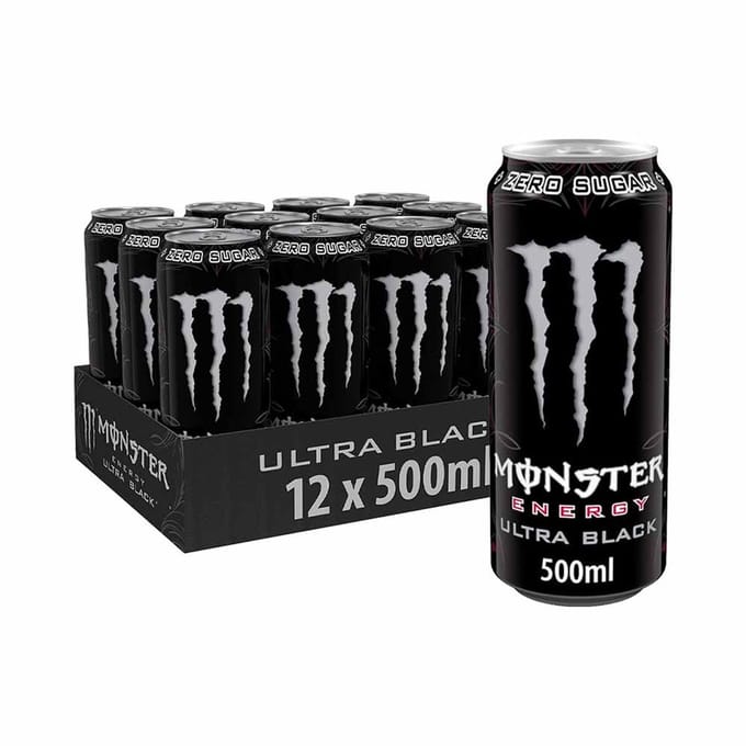 Monster Energy Ultra 12x 500ml Black