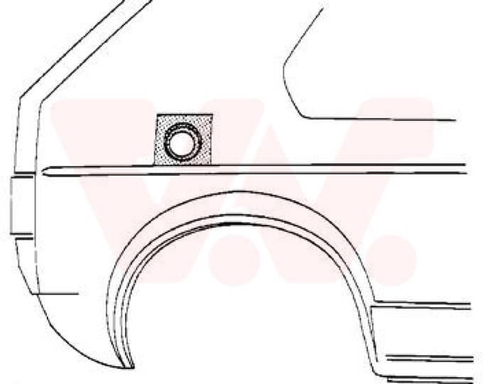 Van Wezel - ACHTER SCHERM VOOR OPEL ASTRA F 1991-1998 ARC835726VWAN